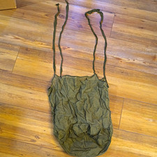 Olive Drab Military Surplus Canvas Duffel Bag with Shoulder Straps