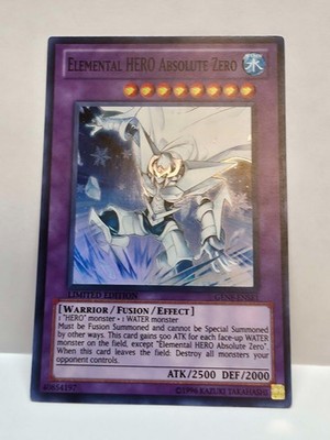 Yu-Gi-Oh! - Elemental HERO Absolute Zero (GENF-ENSE1) - Super Rare Limited - VLP
