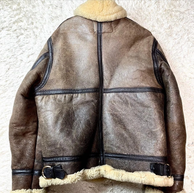 Schott Type B-3 Real Mouton Bomber Lamb Leather Flight Jacket
