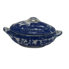 Childs Willow Blue Miniature Soup Tureen With Lid Made In Japan