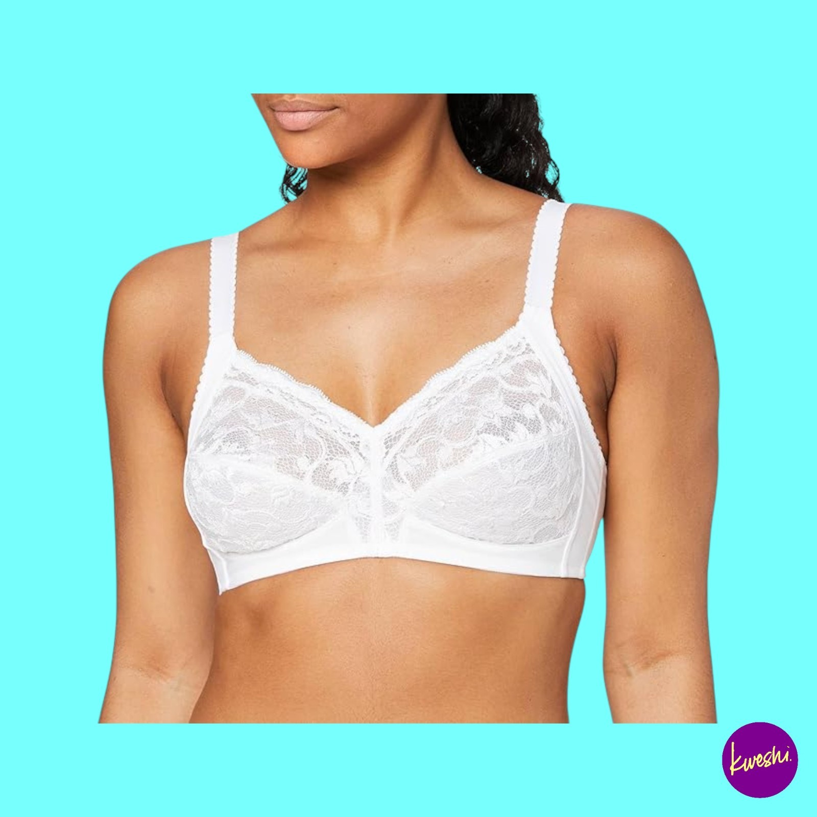 TRIUMPH Women's Delicate Doreen Non-Wired Bra, White, UK 42D | EU 95D | US 42D