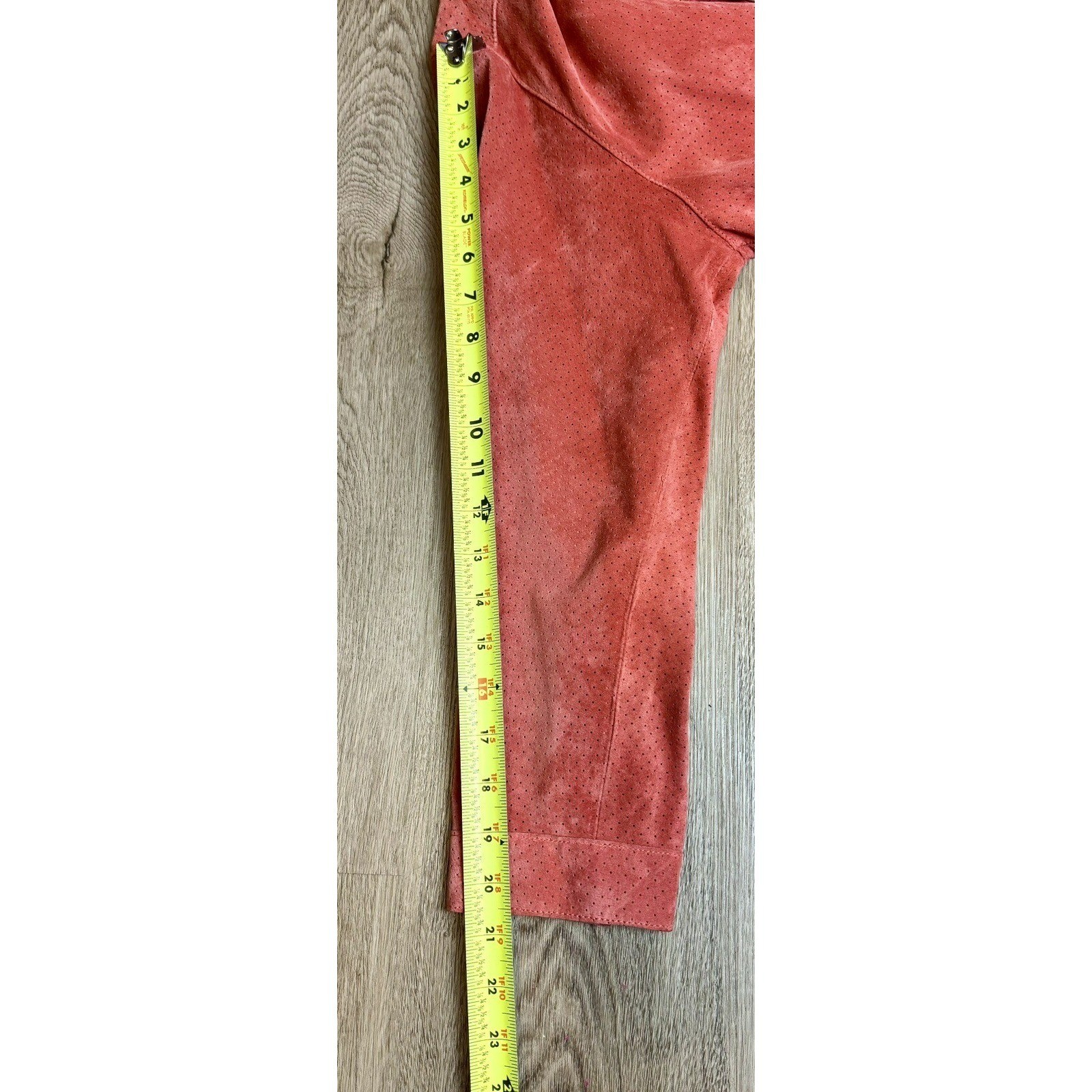 Chicos Women's Leather Button Down Jacket Shirt C… - image 5