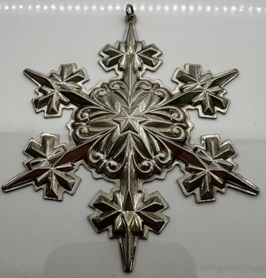 2005 Gorham Sterlingsilber Weihnachten Schneeflocke Ornament 36. Auflage 3,37 Zoll