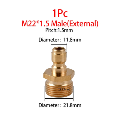 #ad High Pressure Washer M22 Adapter Quick Connector Quick Release Fitting Power Was $10.56