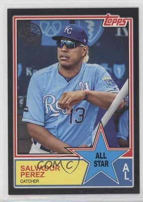 2018 Topps 1983 Topps Design All-Stars Black 12/299 Salvador Perez #83AS-26 7uo