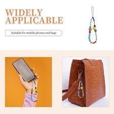 Vibrant Cute Adorable Unique Creative Durable Colorful Beaded Bear Phone Lanyard