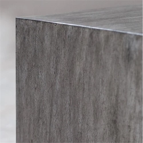 Uttermost Kareem Modern MDF Wood Coffee Table in Metallic Gray - Picture 4 of 7