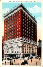 Ritz Carlton Hotel Postcard Philadelphia PA Broad Walnut Streets P Sander