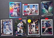 Chicago Cubs Pete Crow-Armstrong 7 Card Lot - SP, Refractor, Holiday (EG43)