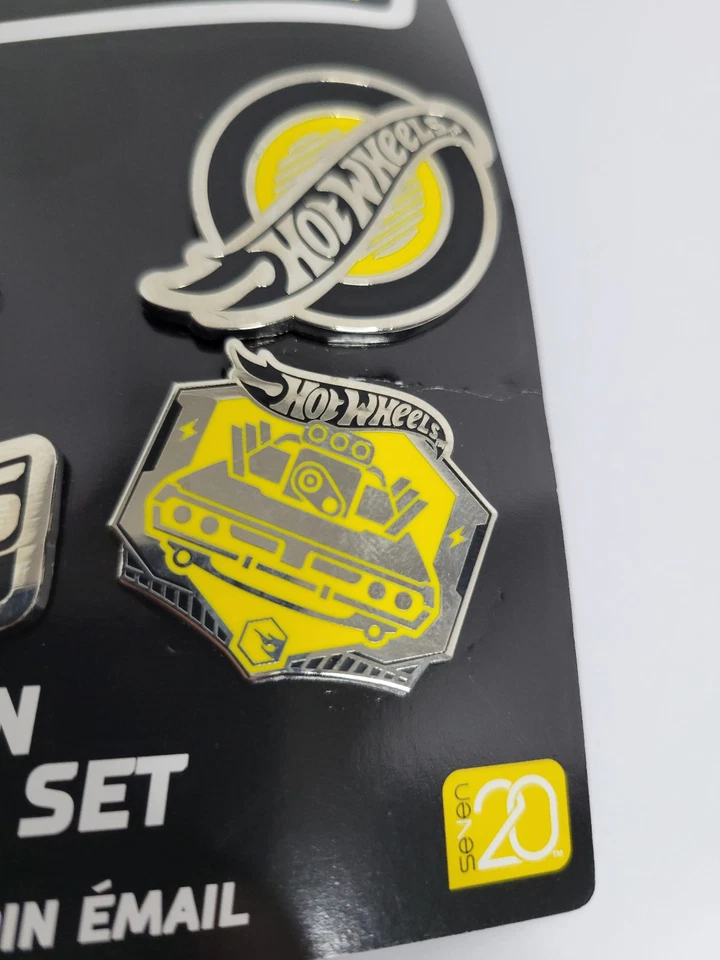 Juego de 4 pines esmaltados Hot Wheels 2020 Legends Tour Twin Mill & Rodger Dodger Foto 4 de 4