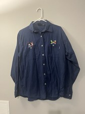 Rare Vintage MICKEY UNLIMITED Minnie Mouse Donald Duck Pocket Shirt 90s Disney M