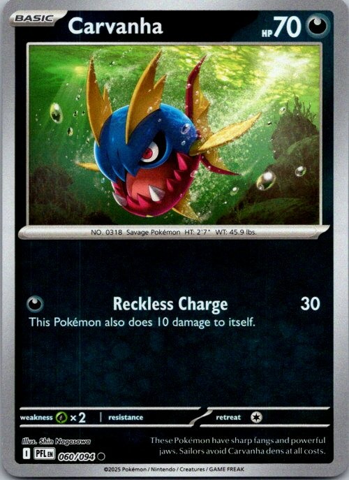 Carvanha Common ME02: Phantasmal Flames 060/094 NM Reverse