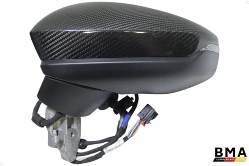 Audi RS3 S3 A3 Front Left Side Carbon Fiber Side View Mirror 2022 2023 2024 OEM