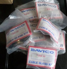 DAVICO Cable Gland Kits x 8 Size BW20 N.O.S.