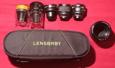 LENSBABY SWEET 35 80 EDGE 35 80 TWIST 60 OPTIC SWAP LENSES UNOWN MOUNT COMPOSER