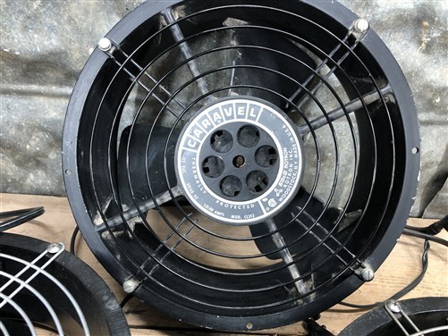 Lot of 3 Comair Rotron Caravel Axial Cooling Fans,10" Diameter, 115V, Vintage