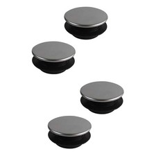 Zestaw 2 zlewozmywaków czarny pokrywa zlewu kuchennego pokrywa odpływu do