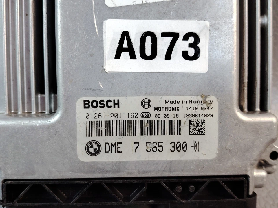 2007 BMW E90, 318I, 320I 2.0 ENGINE CONTROL MODEL ECM 0261201160 7565300 - Image 2 of 4