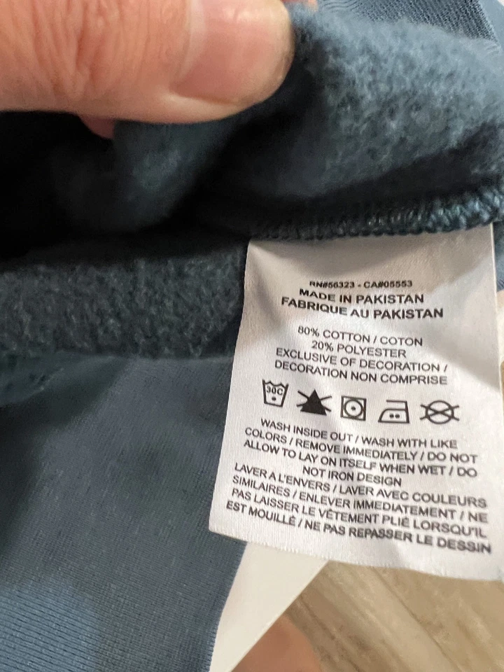 耐克 Swoosh 卫衣女式 XL,X 大号,蓝色圆领超大裁剪 — 第 2/4 张图片