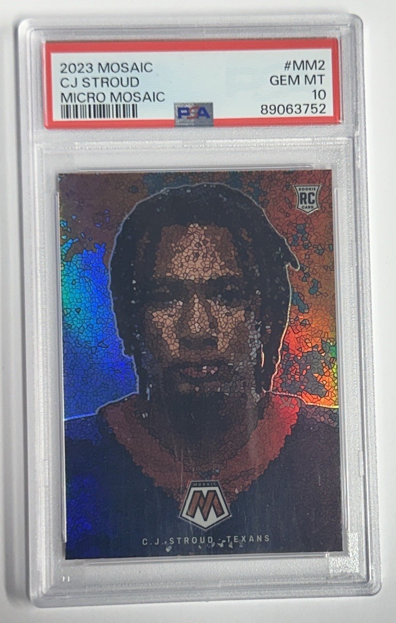2023 Panini Mosaic Micro Mosaic CJ Stroud Rookie RC #MM2 PSA GEM MT 10