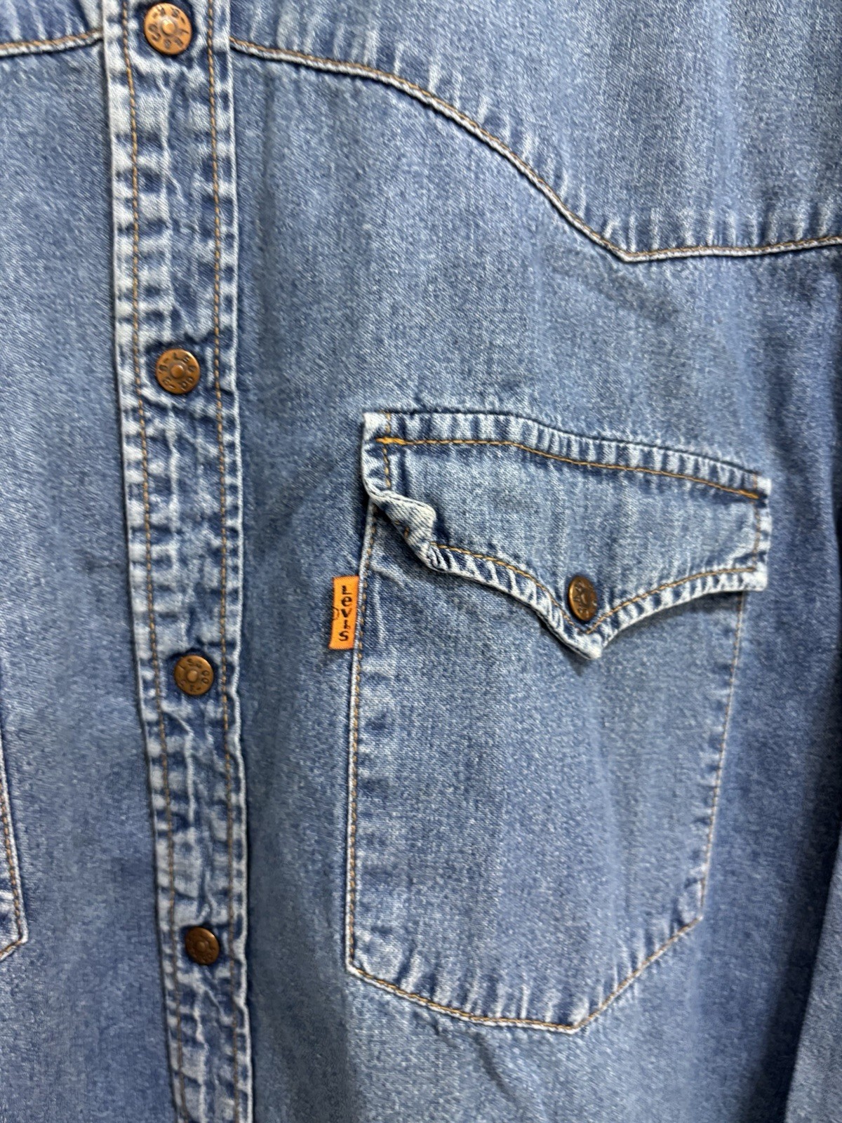 RARE! Free People Levis Rialto Jean Project The Brin Denim Shirt XL Slouchy NWT! image 6