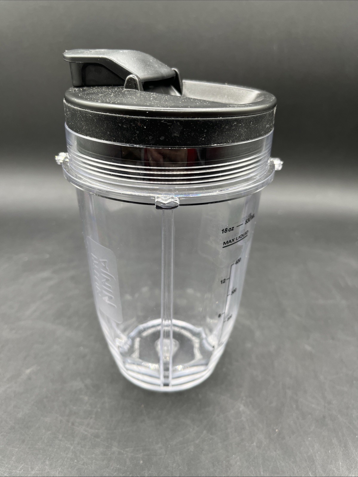 Ninja Single Serve Blender Cup 18 oz  Flip Top Lid OEM