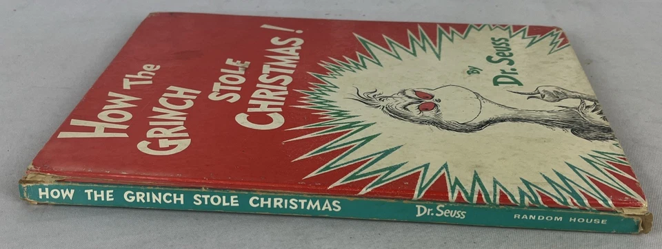 How the Grinch Stole Christmas - Dr Seuss Book - 1st/1st - HC no DJ - 1957 Foto 3 de 4