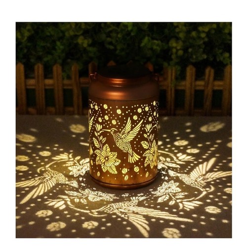 2 Pack Hummingbird Solar Lanterns Outdoor Waterproof Hanging - Picture 3 of 7