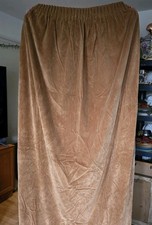 Vintage Pinch Pleat Velvet Curtains Lined Hazelnut Brown 32" W 80"H Eaach Panel