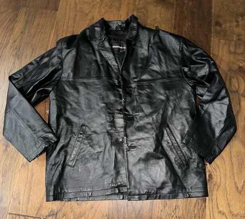 Franklin Allen Leather Jacket For Men Size Large - product listing photo