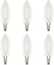 E14 Dimmable Led Candle Bulb,C35 SES Small Edison Screw,4w Equivalent 40w, Warm