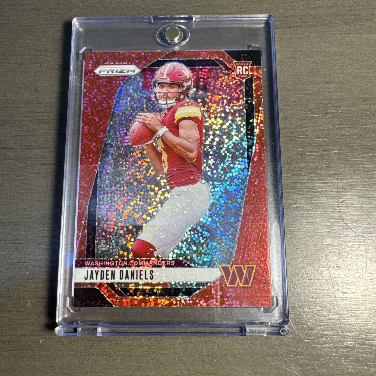 2024 Panini Prizm - Jayden Daniels Red Sparkle - RC #347