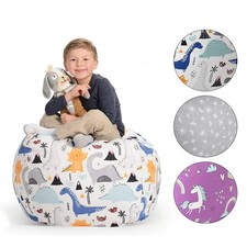 Kinder Sitzsack Spielzeug Organizer Stofftier Lagerung Canvas Groß