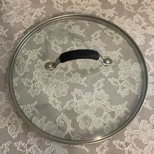 COOKING with CALPHALON 9.75"ID Tempered Glass Pot LID Replacement Lid Only