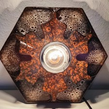 Keramik Lampe Deckenlampe Wandlampe Space Design 70er Vintage Fat Lava Vase