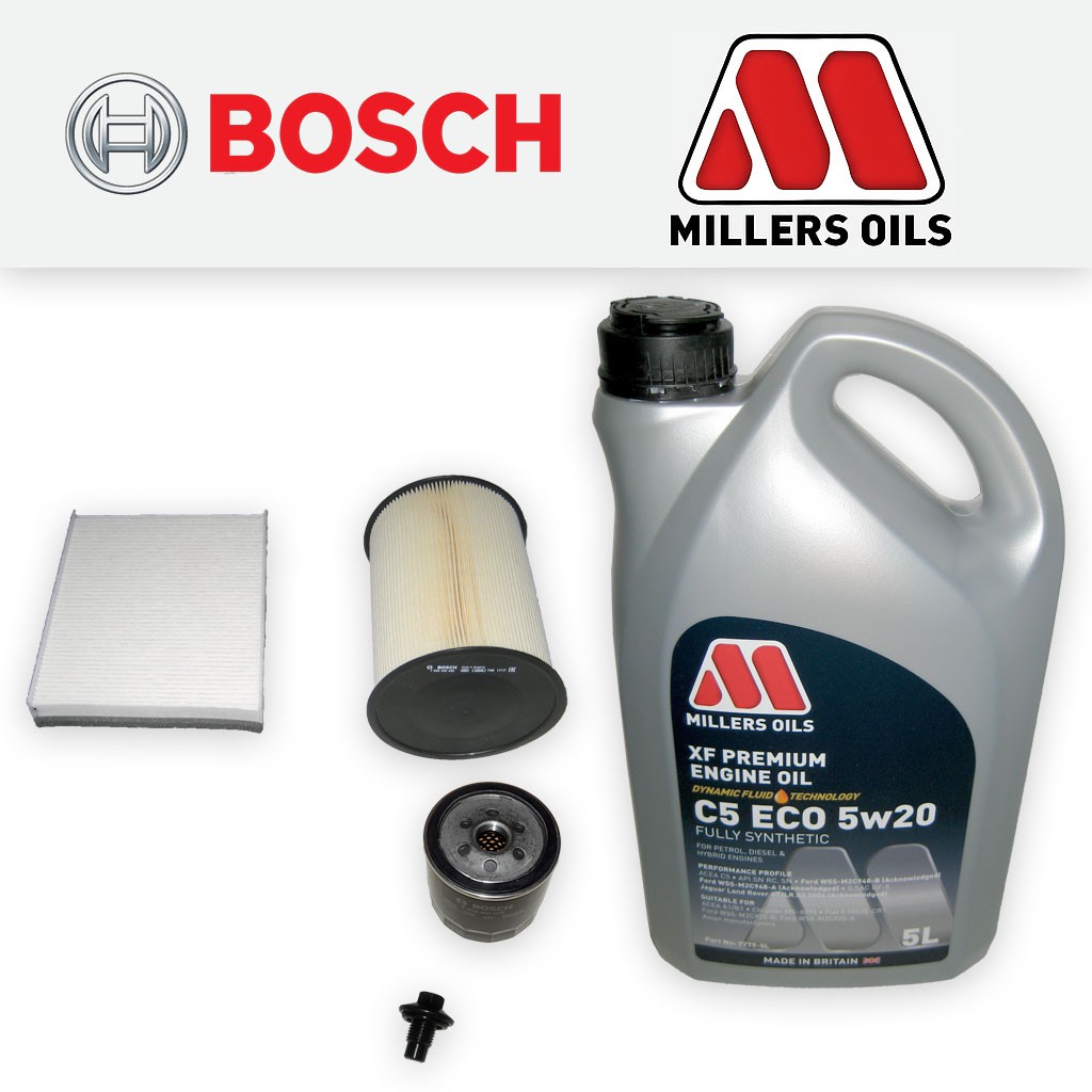 SERVICE KIT FORD FOCUS MK3 1.6 ECOBOOST OIL AIR CABIN FILTER +5w20 OIL 2010-2015
