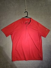 Nike Golf Dri-Fit Polo Shirt Tour Performance Red Men's Size XL