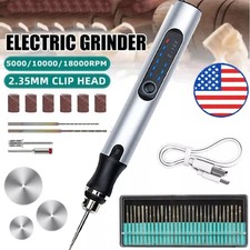 USB Rechargable Engraving Pen with 34 Bits Mini Electric DIY Engraver Cordless