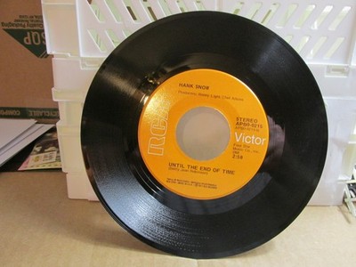 HANK SNOW Hello Love 45 7'' COUNTRY Vinyl Record RCA Records 1974   