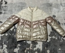Zara Girls Winter Metallic Puffer Jacket Coat Size 7 Years