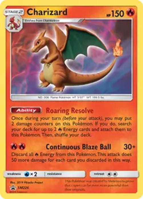 Charizard - SM226 - Pokemon Sun & Moon Promo Ultra Rare Card NM