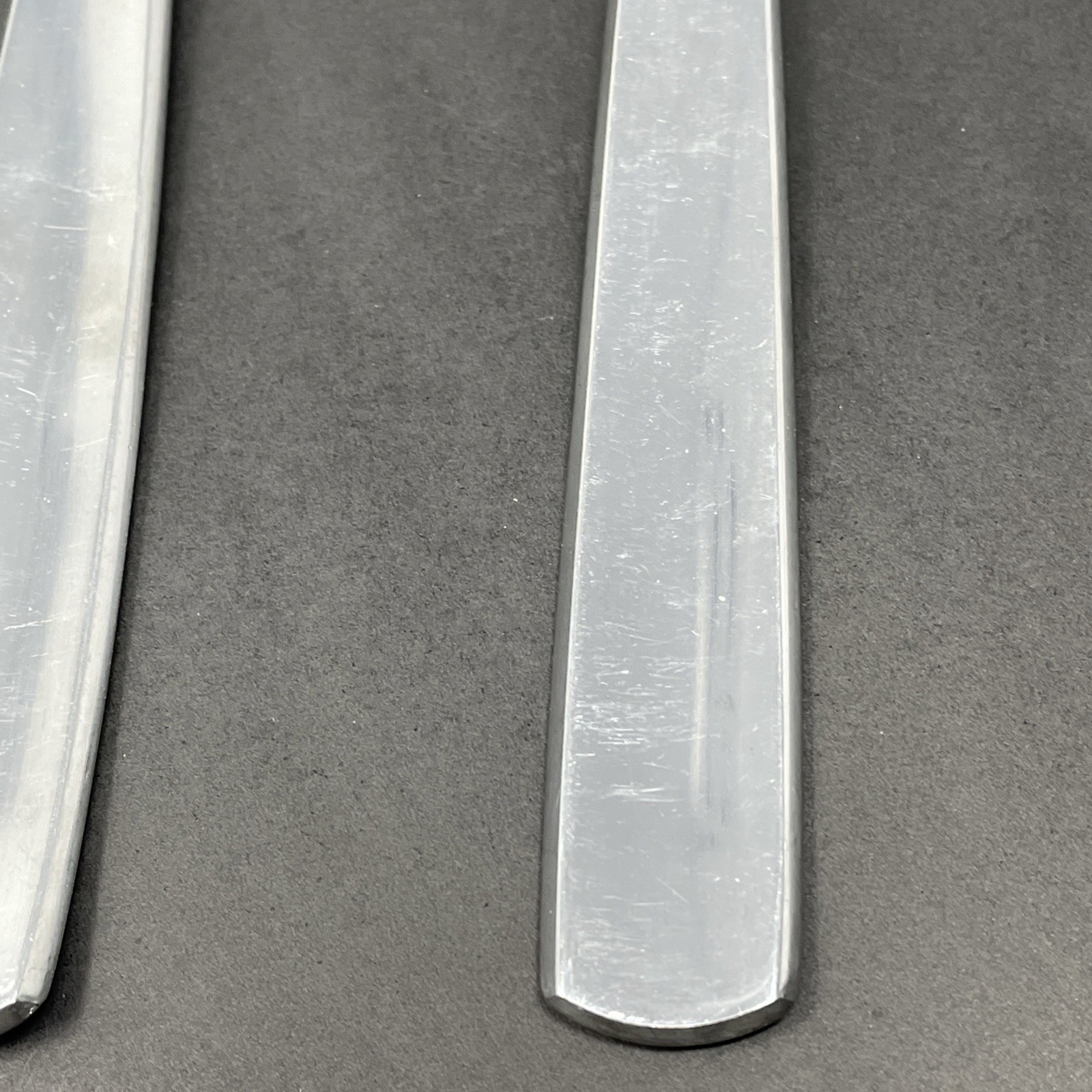 GENSE Facette Salad Server Fork and Spoon and Solid Serving Spoon 18/8 Sweden