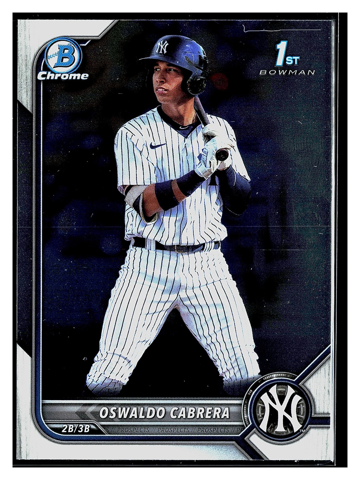 2022 Bowman #BCP-17 Oswaldo Cabrera Chrome Prospects New York Yankees