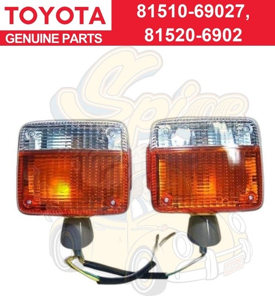 Toyota Land Cruiser FJ40 BJ40 Original Frontblinker Leuchten Lampe F/S-image