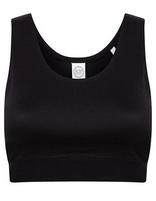 Damen Crop Top Bauchfrei Sommer Slim Stretch von SF WOMEN SF236 NEU