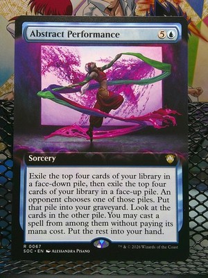 Abstract Performance (Extended Art) 67 Commander: Secrets of Strixhaven SOC Reg 