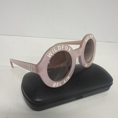WILDFOX Bel Air Round Twiggy Sunglasses Women Light Pink  display picture 3