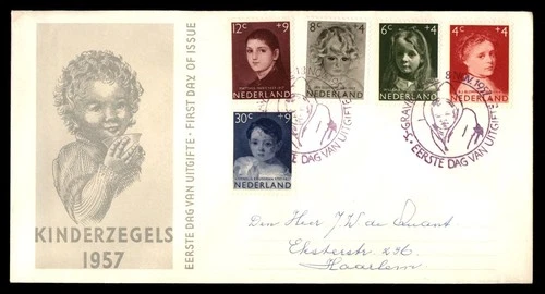 Mayfairstamps Netherlands FDC 1957 Children Combo Kinderzegels First Day Cover a