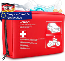 Erste-Hilfe-Set für Auto Motorrad LKW mit DIN 13164 Konformität, wasserdicht