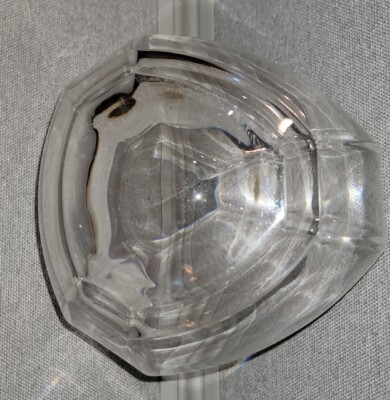 Crystal Tiffany & Co Art Bowl  6 Panel Design Modern Style Etched Sotheby's 
